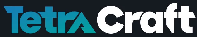 Tetra Craft Logo with White words